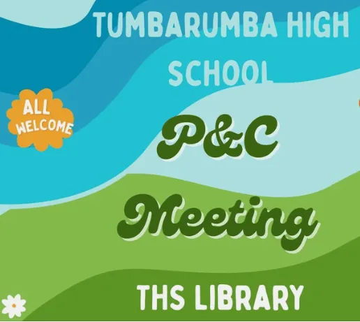 Colourful flyer for Tumbarumba High School P&C meeting
